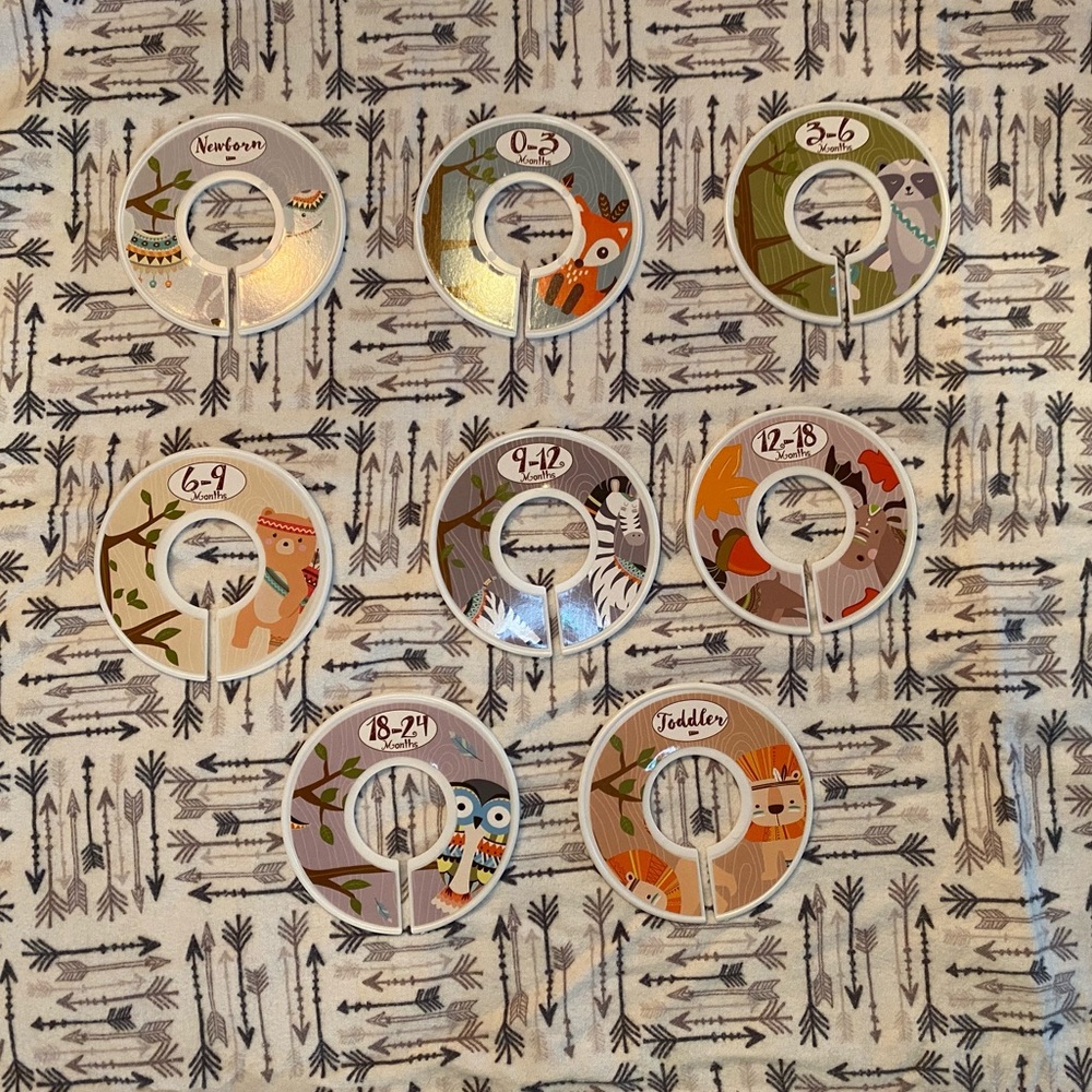 Baby Closet Rod Dividers - set of 8
